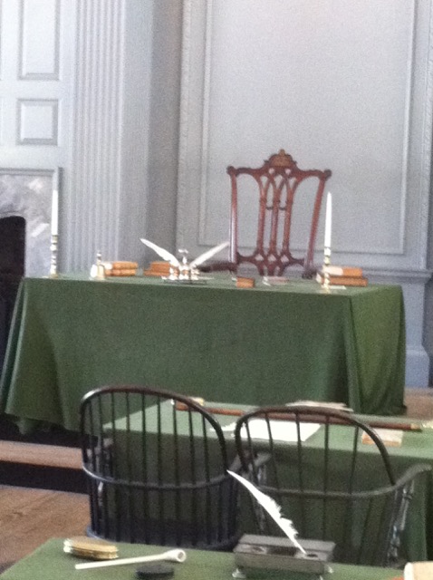 Photo of George Washington's chair